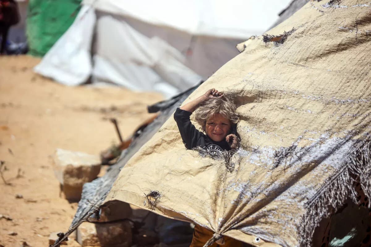 For Families Sheltering in Nylon Tents, Gaza’s Scorching Summer Is Unbearable