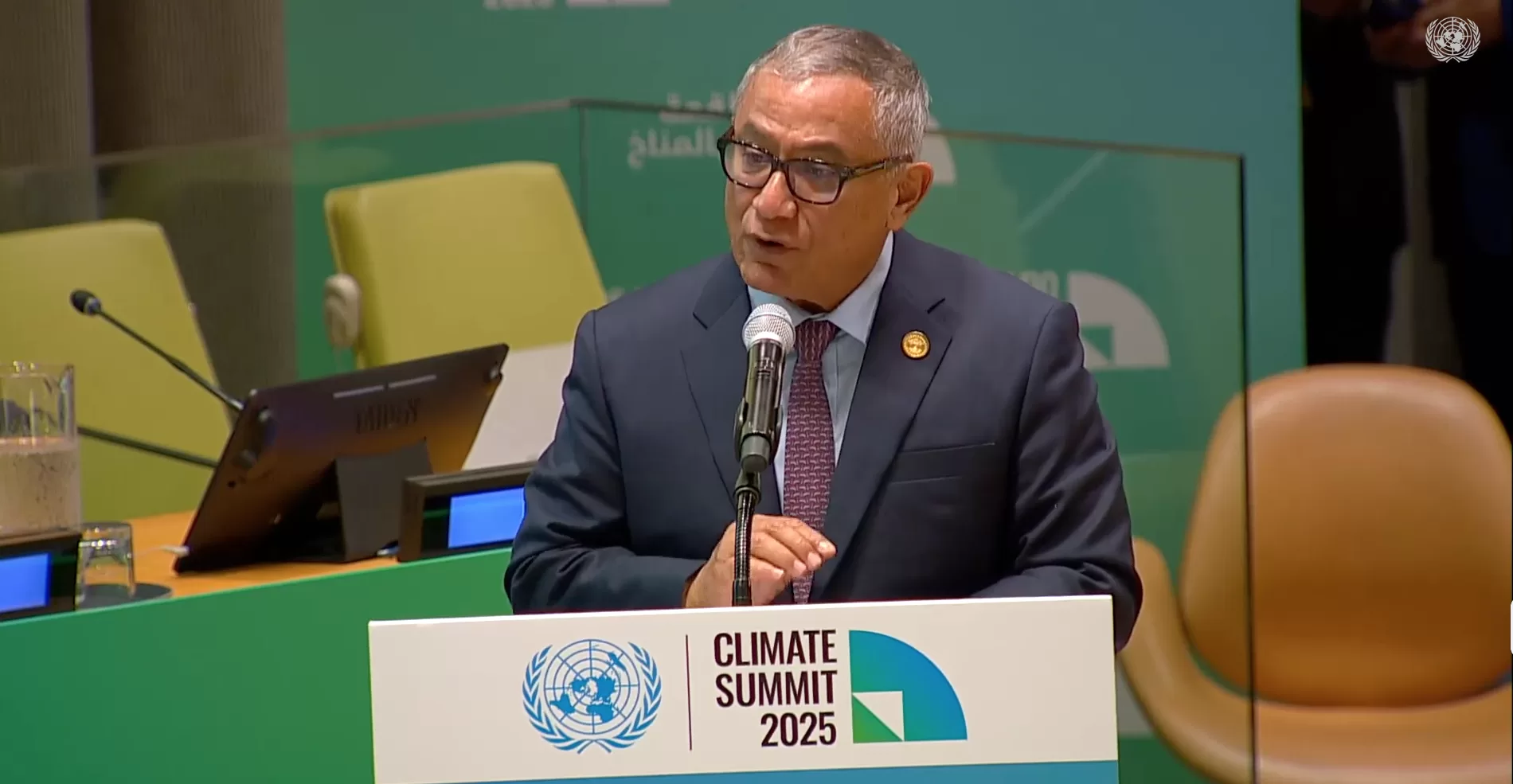 PM Briceno calls global community to raise ambition at Climate Summit 2025