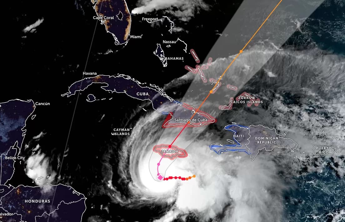 Hurricane Melissa, now a Category 5, inches toward Jamaica